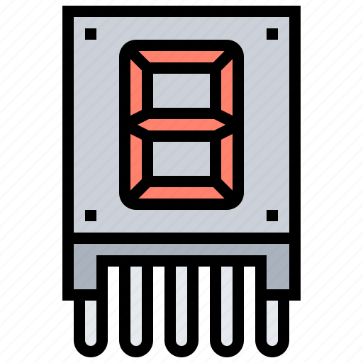 Digital, segment, number, led icon - Download on Iconfinder