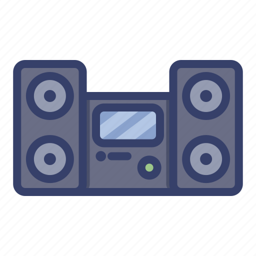 Audio, bass, device, music, radio, sound, speaker icon - Download on Iconfinder