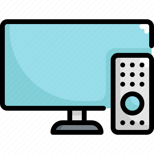 Device, electronic, gadget, remote, screen, television, tv icon - Download on Iconfinder