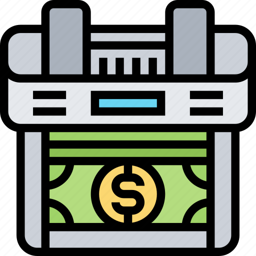 Banknote, counter, cash, money, withdraw icon - Download on Iconfinder