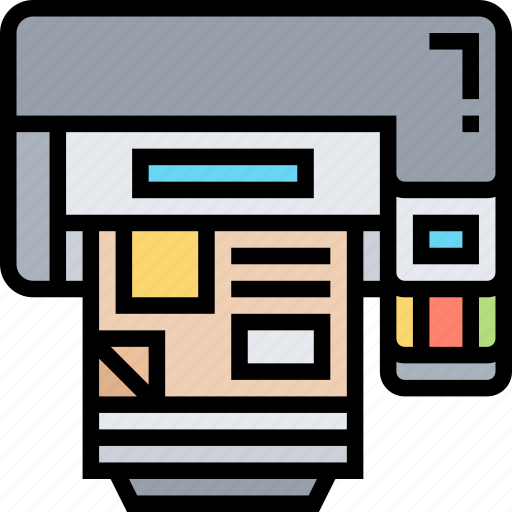 Inkjet, printer, paper, photocopy, device icon - Download on Iconfinder