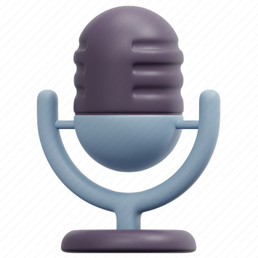 Microphone, radio, electronics, voice, recording, sound, technology 3D illustration - Download on Iconfinder