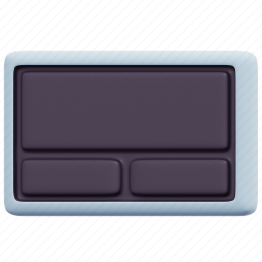 Touchpad, tactile, electronics, portable, device, technology, multimedia 3D illustration - Download on Iconfinder