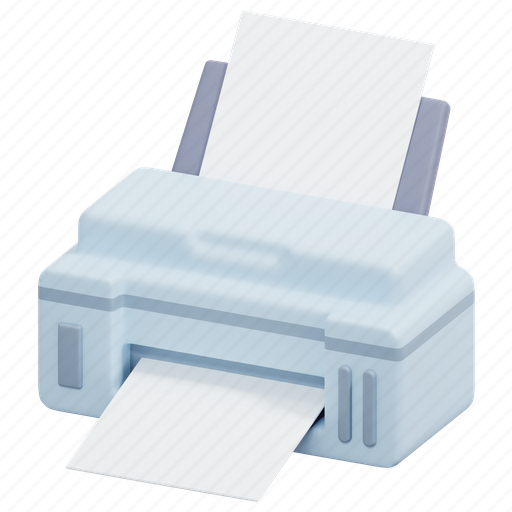 Printer, paper, tools, and, utensils, ink, electronics 3D illustration - Download on Iconfinder