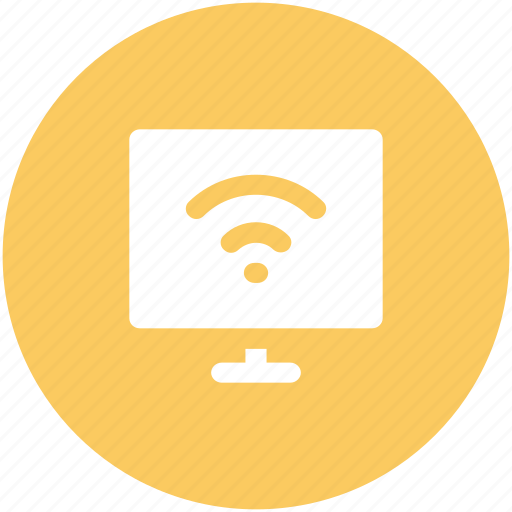 Internet connection, monitor, screen, wifi connection, wifi connectivity icon - Download on Iconfinder