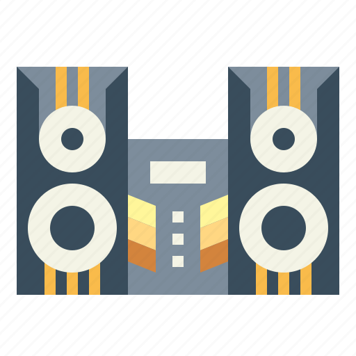 Audio, electronics, speakers, stereo icon - Download on Iconfinder