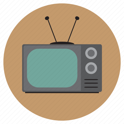 Antenna, grey, old, screen, television, tv, vintage icon - Download on Iconfinder