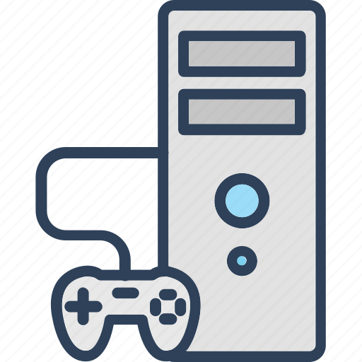 Computer, computer game, desktop pc, gamepad, pc tower icon - Download on Iconfinder
