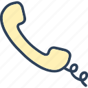 helpline, hotline, phone receiver, receiver, telecommunication