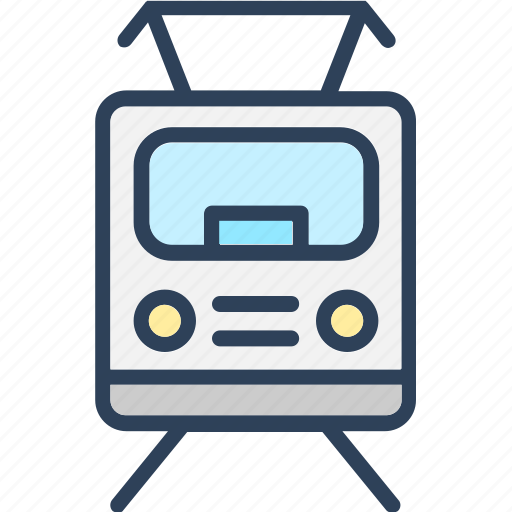 Electric train, locomotive, train, tram, tramcar icon - Download on Iconfinder