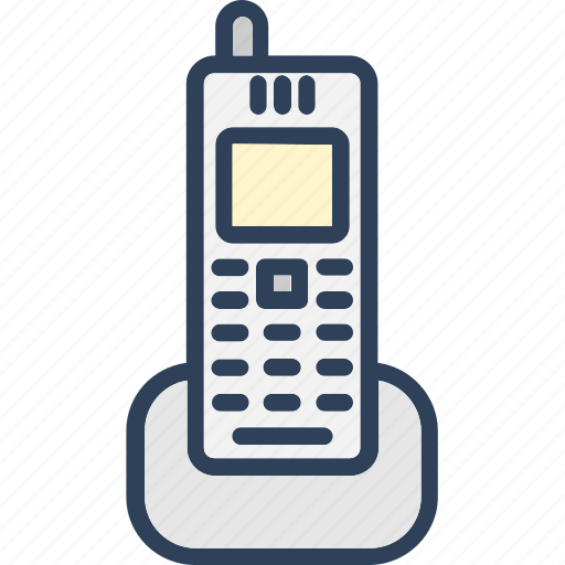 Communication, cordless phone, digital phone, electronics, portable telephone icon - Download on Iconfinder