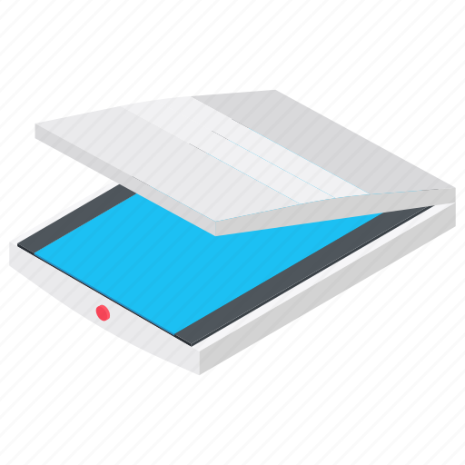 Computer scanner, document scanner, flatbed scanner, input device, scanner icon - Download on Iconfinder