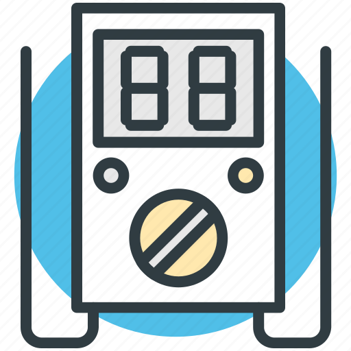 Ammeter, ampere meter, digital meter, meter, volt meter icon - Download on Iconfinder