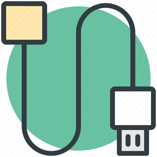 Usb cable, usb cord, usb data cable, usb jack, usb plug icon - Download on Iconfinder