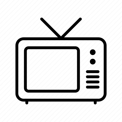 Television, tv, electronics, old, vintage, monitor icon - Download on Iconfinder