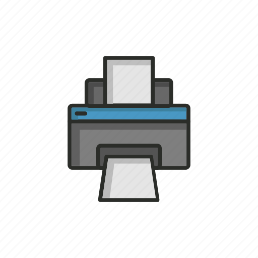 Printer, print, printing, paper, file icon - Download on Iconfinder