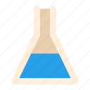 glass flask, laboratory, chemistry, science, glassware, container, experiment