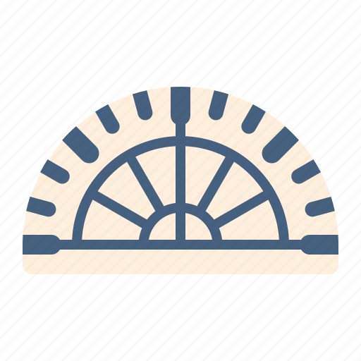 Protractor, square ruler, tool, education, measurement, mathematics, stationery icon - Download on Iconfinder