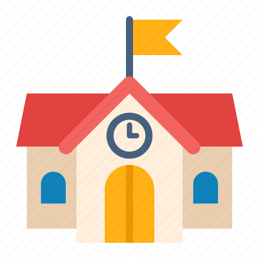 School, education, learning, classroom, study, building, school time icon - Download on Iconfinder