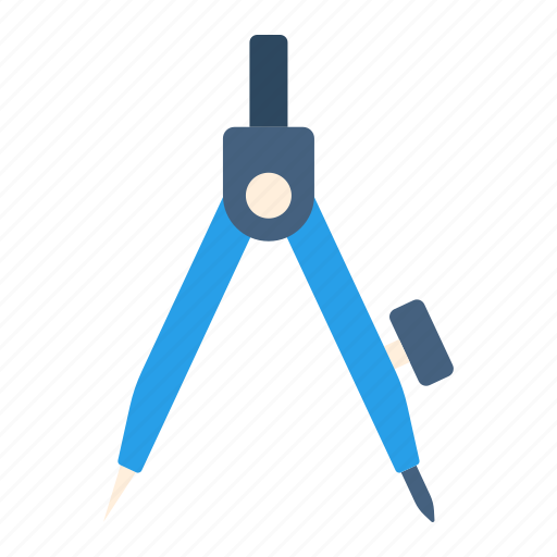 Stationery compass, drawing compass, stationery, tool, measurement, compasses, mathematics icon - Download on Iconfinder