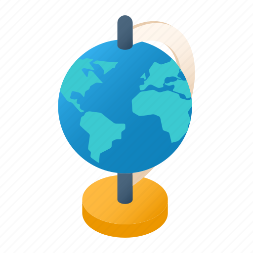 Globe, world, map, geography, cartography, decoration, education icon - Download on Iconfinder
