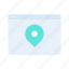 icons, location, browser, pin, marker, webpage 