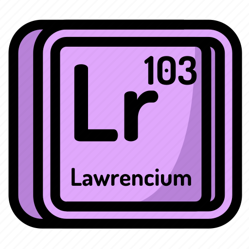 Atom, atomic, chemistry, element, lawrencium, mendeleev, periodic icon - Download on Iconfinder
