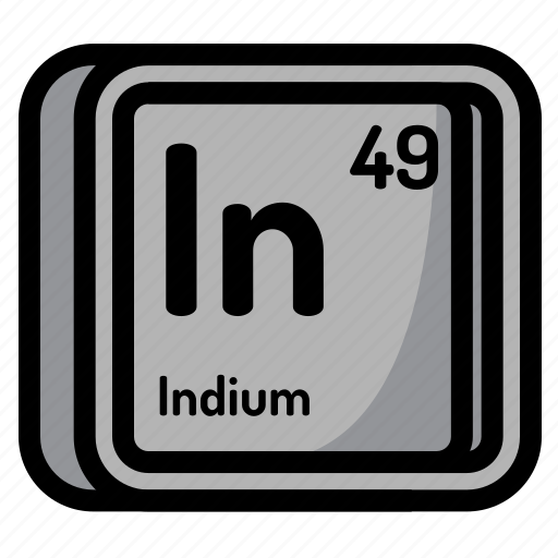 Atom, atomic, chemistry, element, indium, mendeleev, periodic icon - Download on Iconfinder