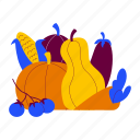 autumn harvest, vegetables, fruits, thanksgiving, cornucopia, harvest, autumn season, fall, october 