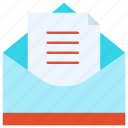 email, envelope, letter, open