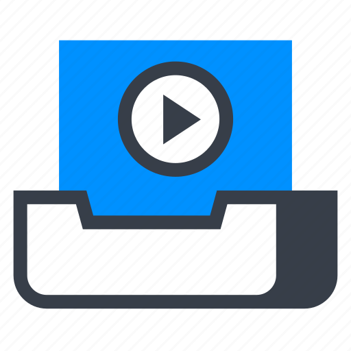 Email, video, inbox, message, envelope, film, player icon - Download on Iconfinder