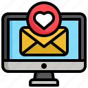 heart, email, love, romance, valentine, romantic, mail