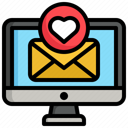 love emails illustration for free download