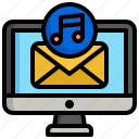 song, email, business, finance, music, multimedia, postcard, stamp