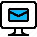 email, envelope, message, monitor 