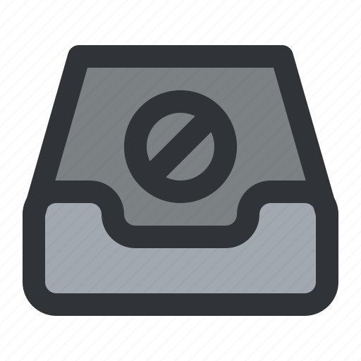 Email, blocked, disabled, inbox, mail icon - Download on Iconfinder
