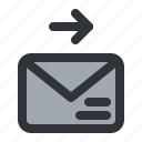 email, arrow, envelope, forward, letter, mail, message