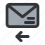 email, arrow, envelope, letter, mail, message, reply 