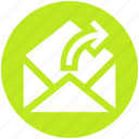 email, envelope, forward, letter, mail, message