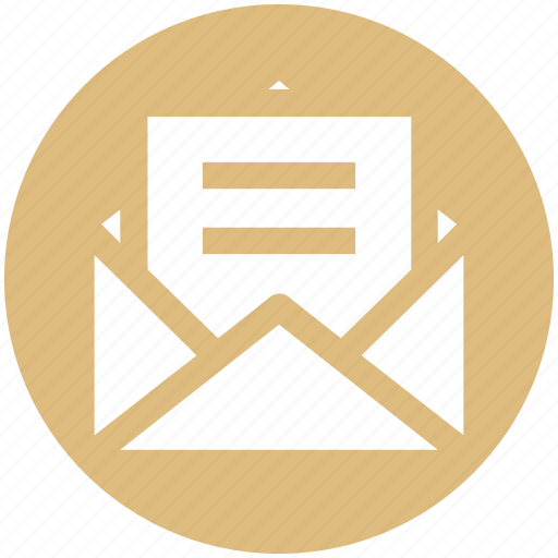Envelope, letter, mail, message, open envelope, sheet icon - Download on Iconfinder