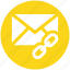 chain, envelope, letter, link, message, url 