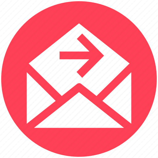 Email, forward, letter, message, open, right arrow icon - Download on Iconfinder