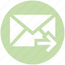 email, forward, letter, mail, message, right arrow