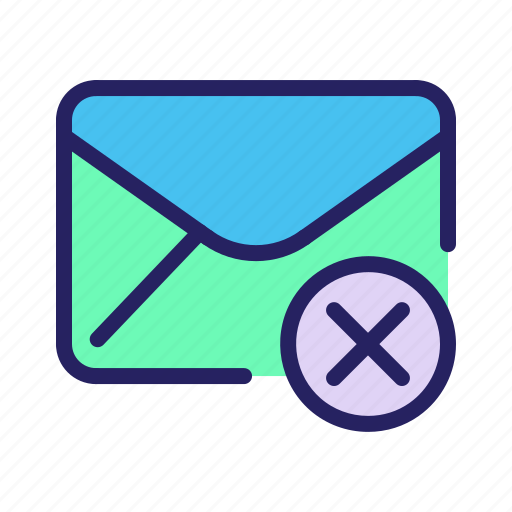 Block, communication, delete, email, mail, message, remove icon - Download on Iconfinder