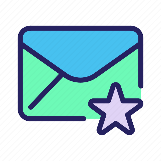 Communication, email, favourite, mail, message, star icon - Download on Iconfinder