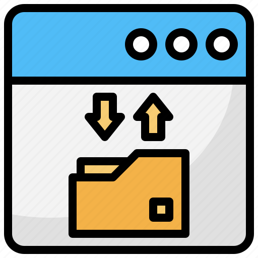 Arrows, folder, interface, material, office, storage icon - Download on Iconfinder