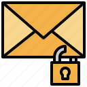 email, envelope, lock, locked, security