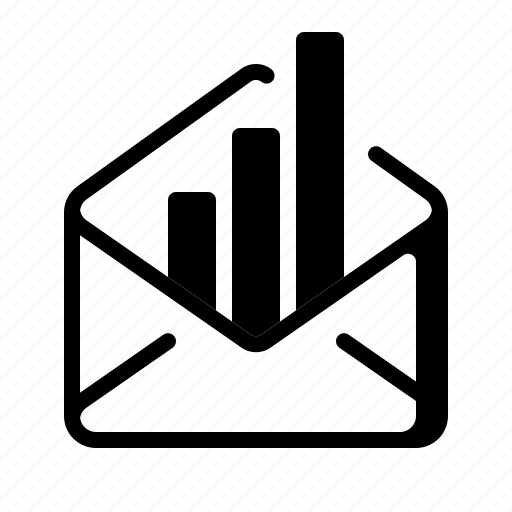 Envelope, chart, email stats, email, analytics, statistics icon - Download on Iconfinder
