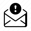 envelope, spam, inbox, report, junk
