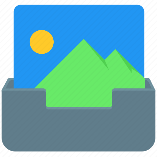 File, image, inbox, mail, received, tool, tray icon - Download on Iconfinder